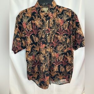 Men's Leaf Print Casual Shirt